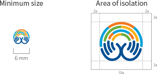 Minimum Use Rule : 가로 6mm / Space Rule : 가로 2a * 2a 